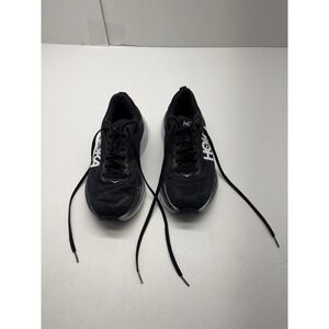Hoka One One Bondi 8 Wide Women's Running Shoes Size 8.5D Black/White Lace Up